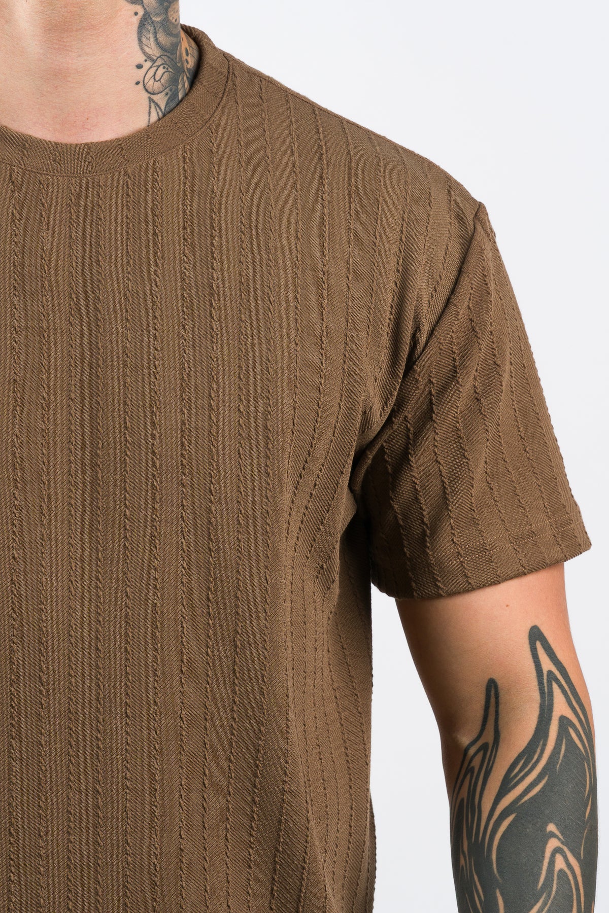 T-Shirt Text Kr Café Oscuro