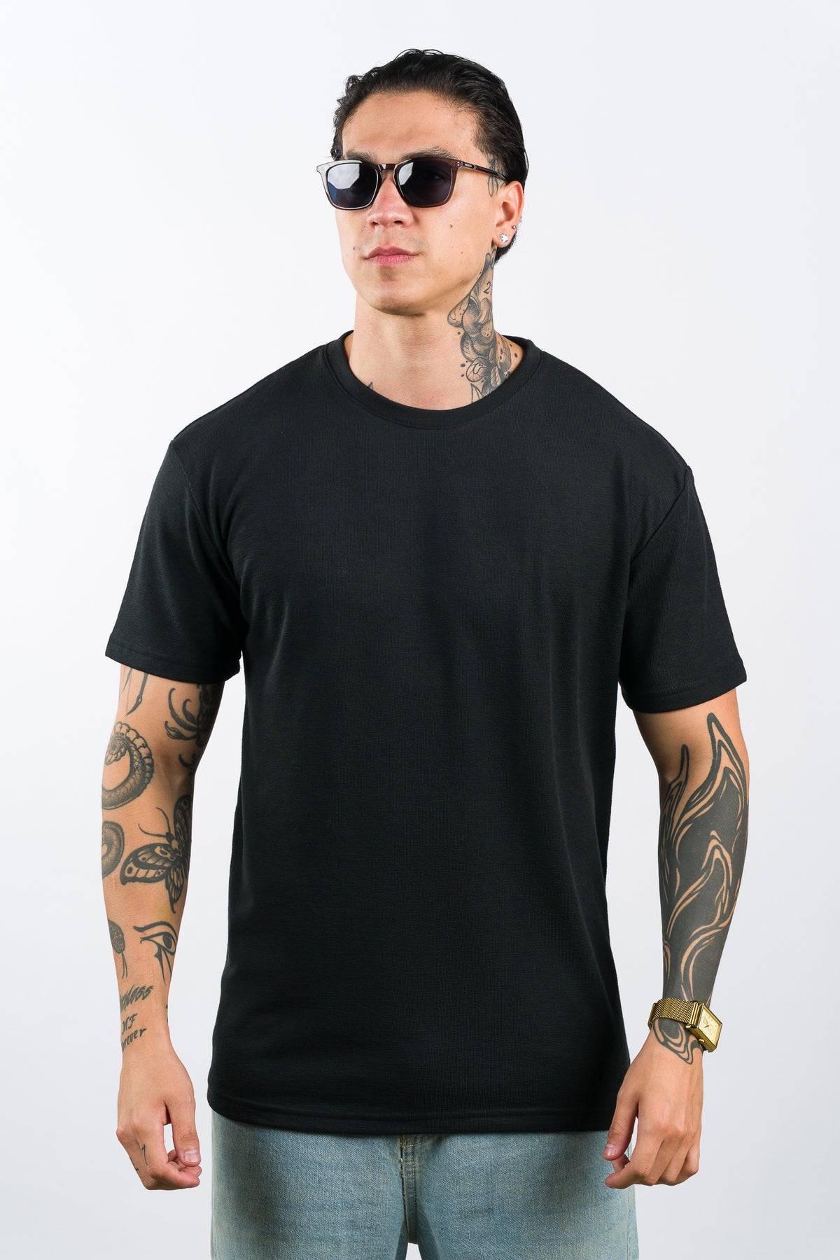 T-Shirt Text DL Negro - Voszmen