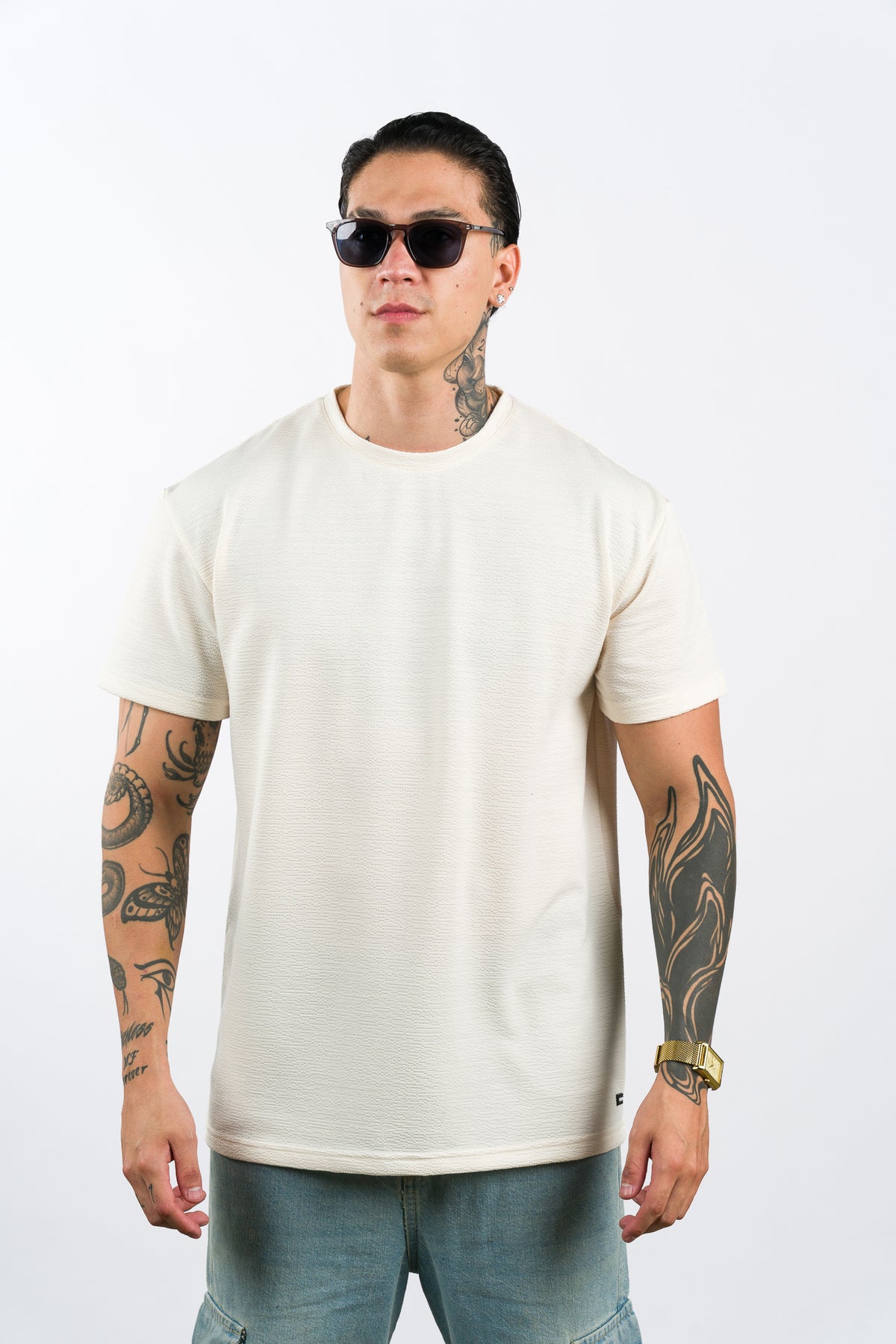 T-Shirt Text Rk Crema - Voszmen