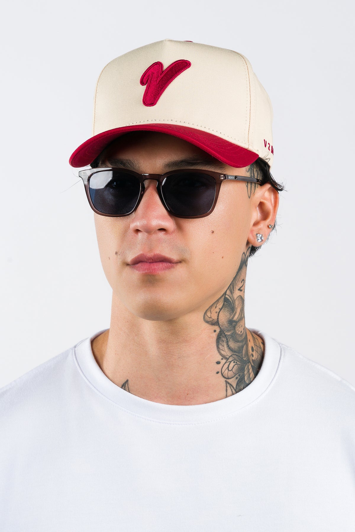 Gorra VZMN Crema Vino - Voszmen