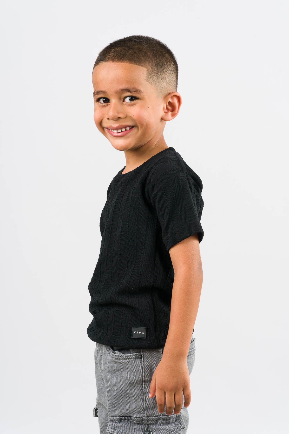 T-Shirt Text Kr Kid Negro - Voszmen