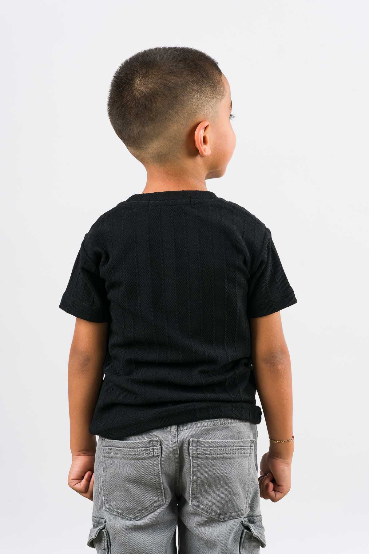 T-Shirt Text Kr Kid Negro - Voszmen