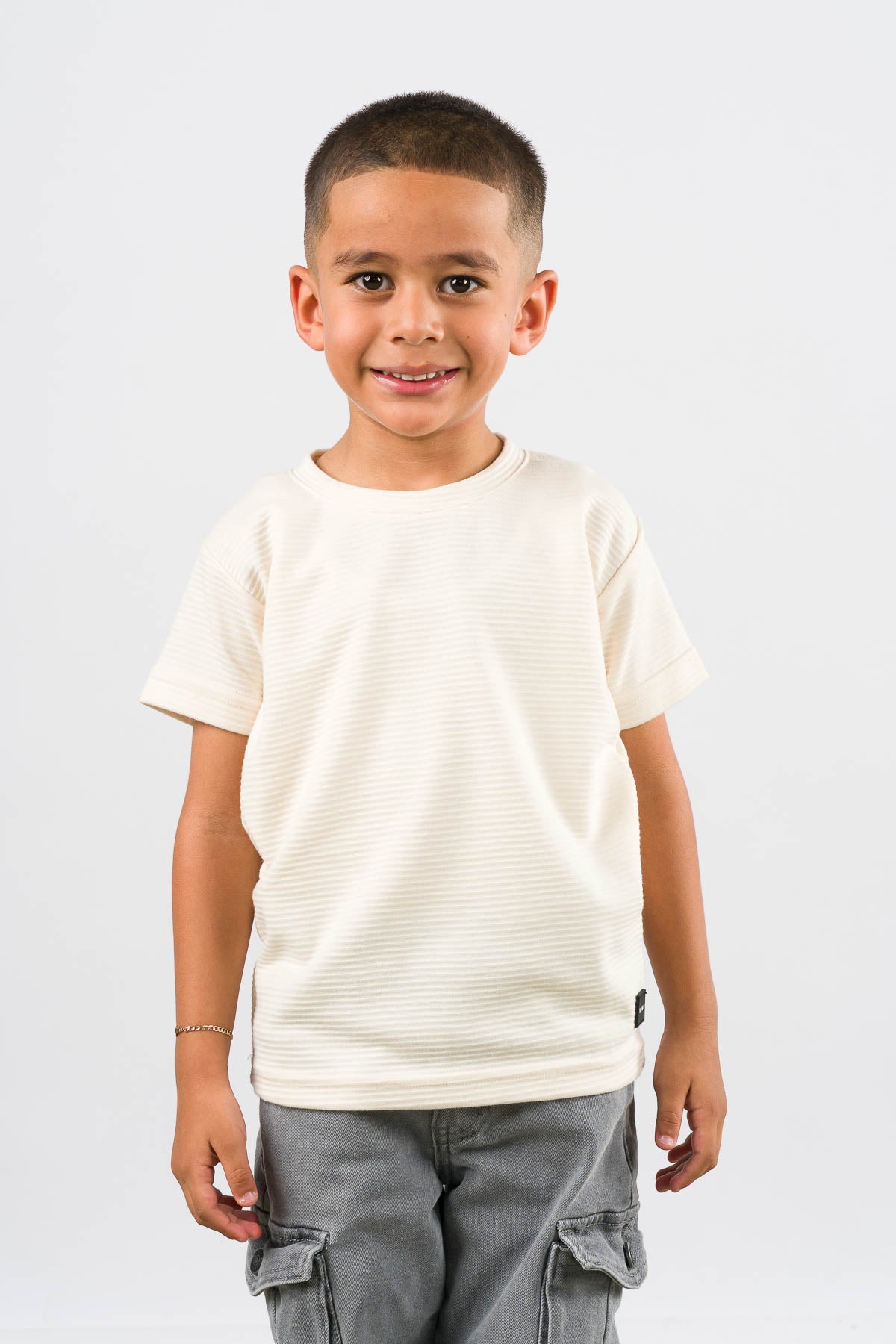 T-Shirt Text B Kid Crema - Voszmen