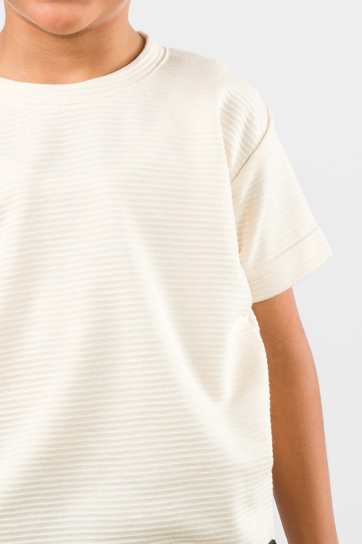 T-Shirt Text B Kid Crema - Voszmen