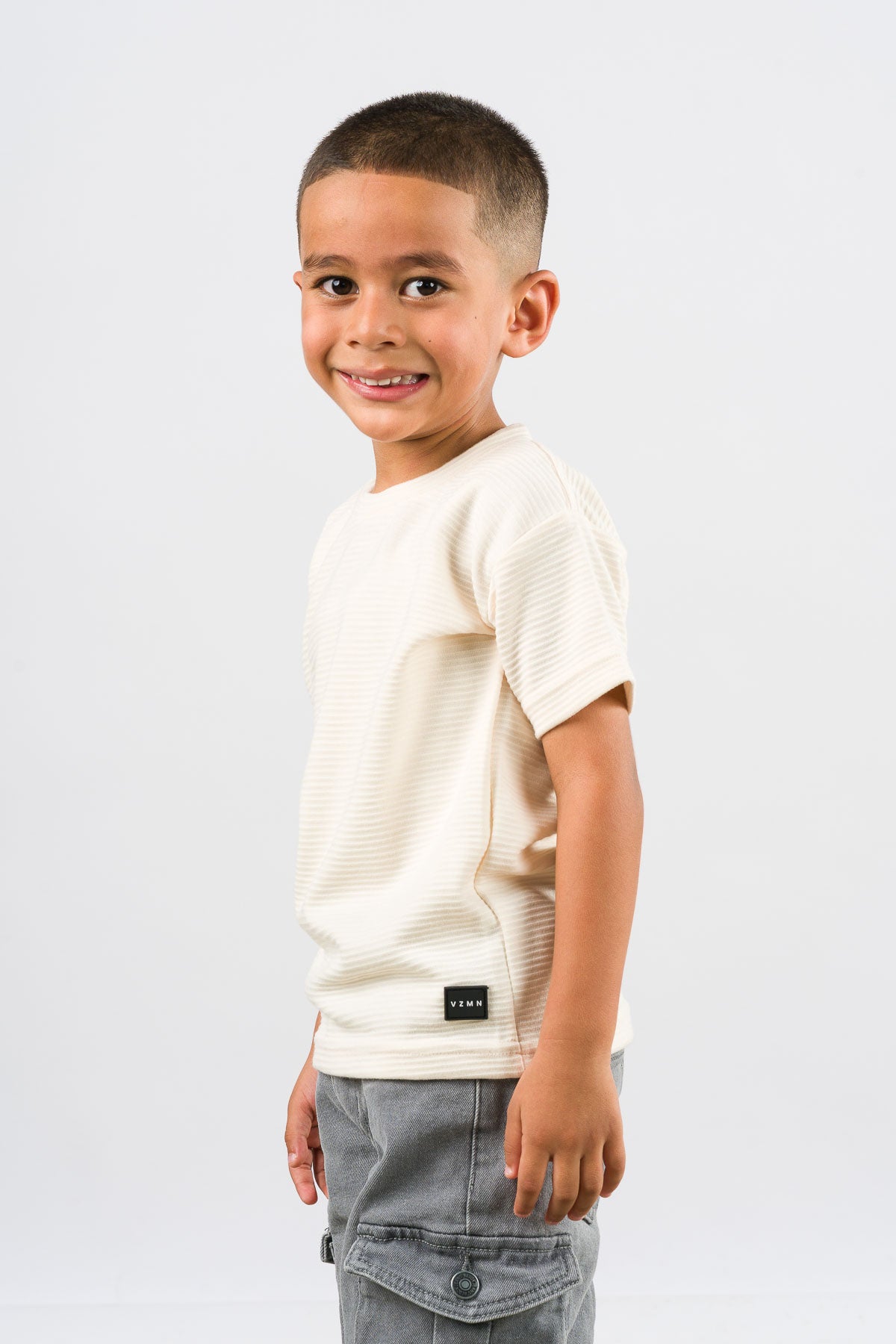 T-Shirt Text B Kid Crema - Voszmen