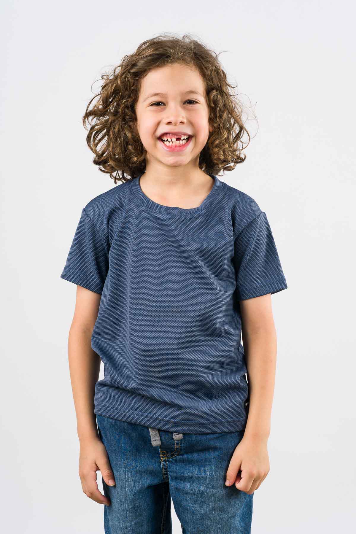T-Shirt Text LM Kid Azul Petro - Voszmen