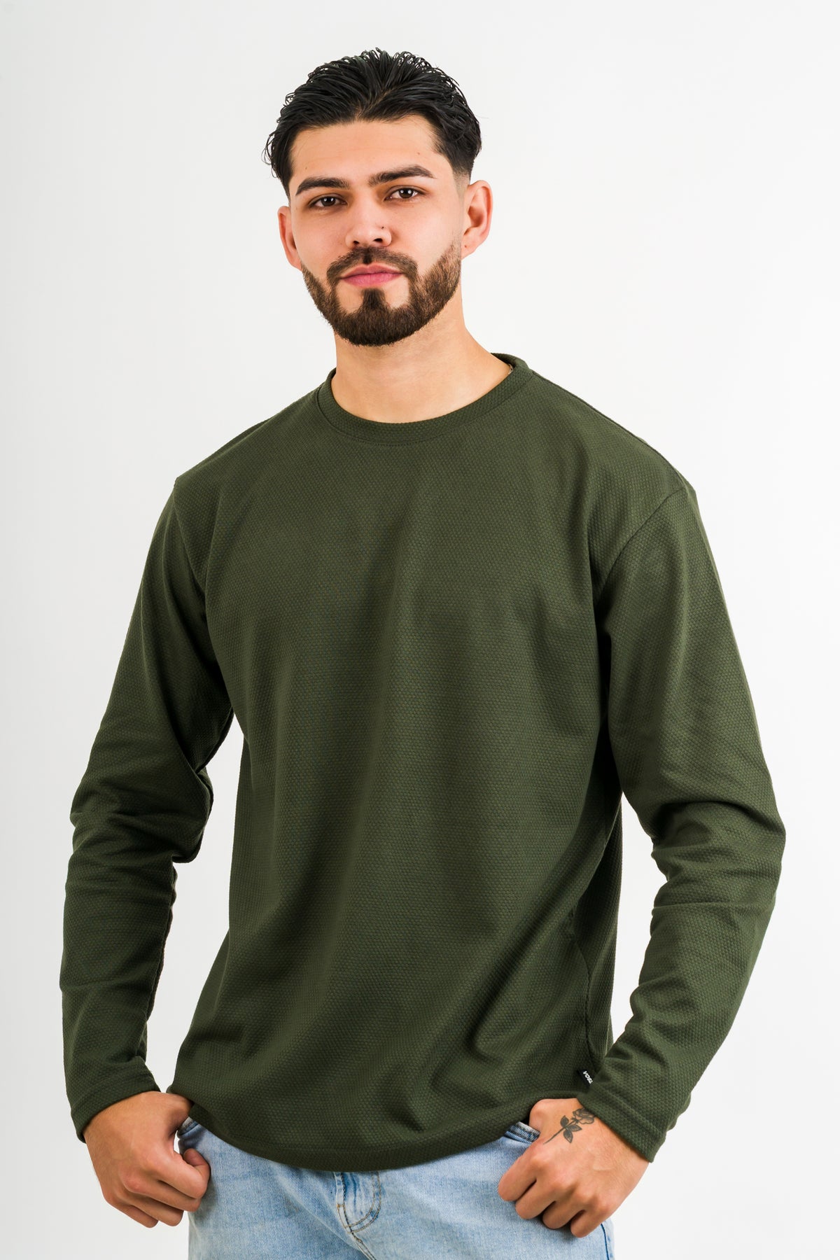 Camiseta ML Text D Verde Musgo - Voszmen
