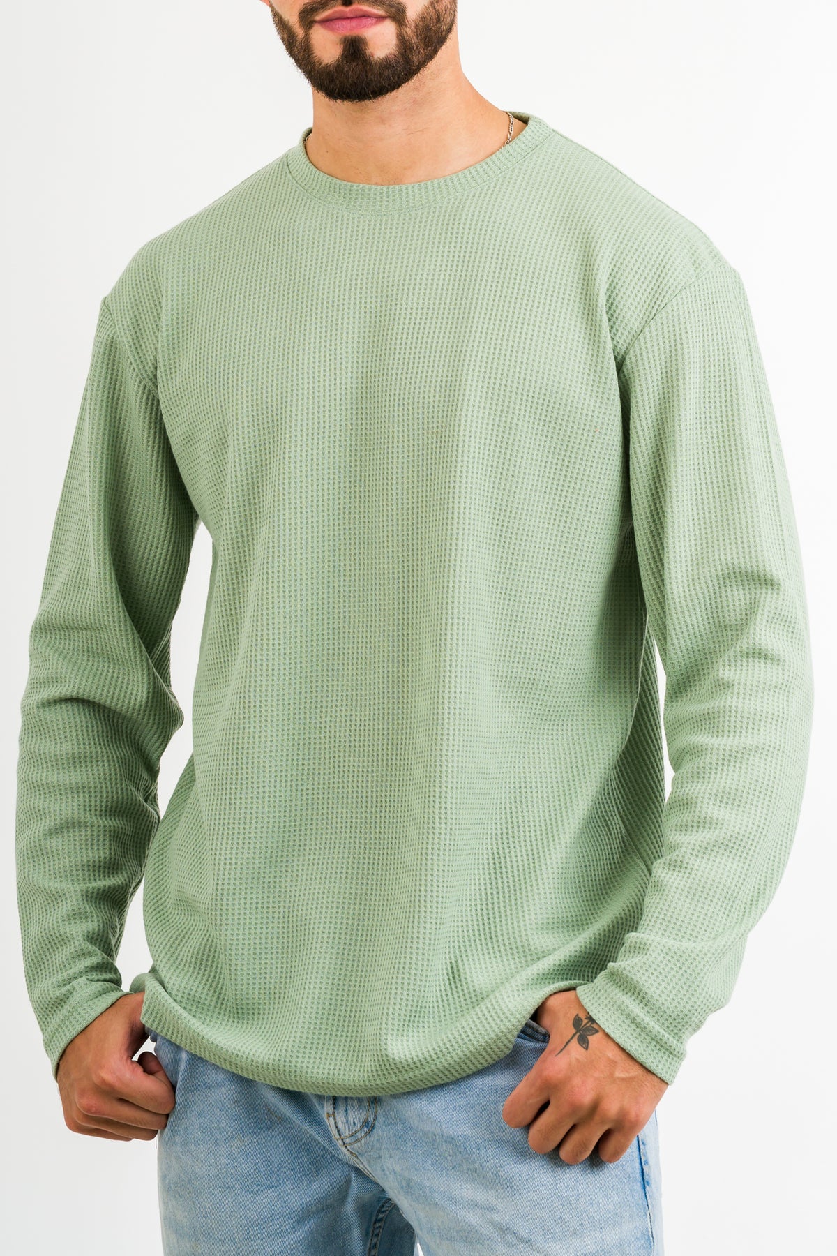 Camiseta ML Text Q Verde Pastel - Voszmen