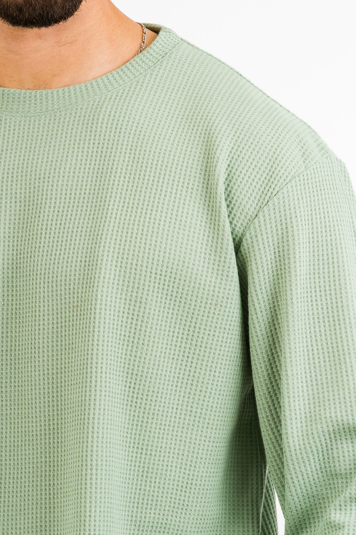 Camiseta ML Text Q Verde Pastel - Voszmen