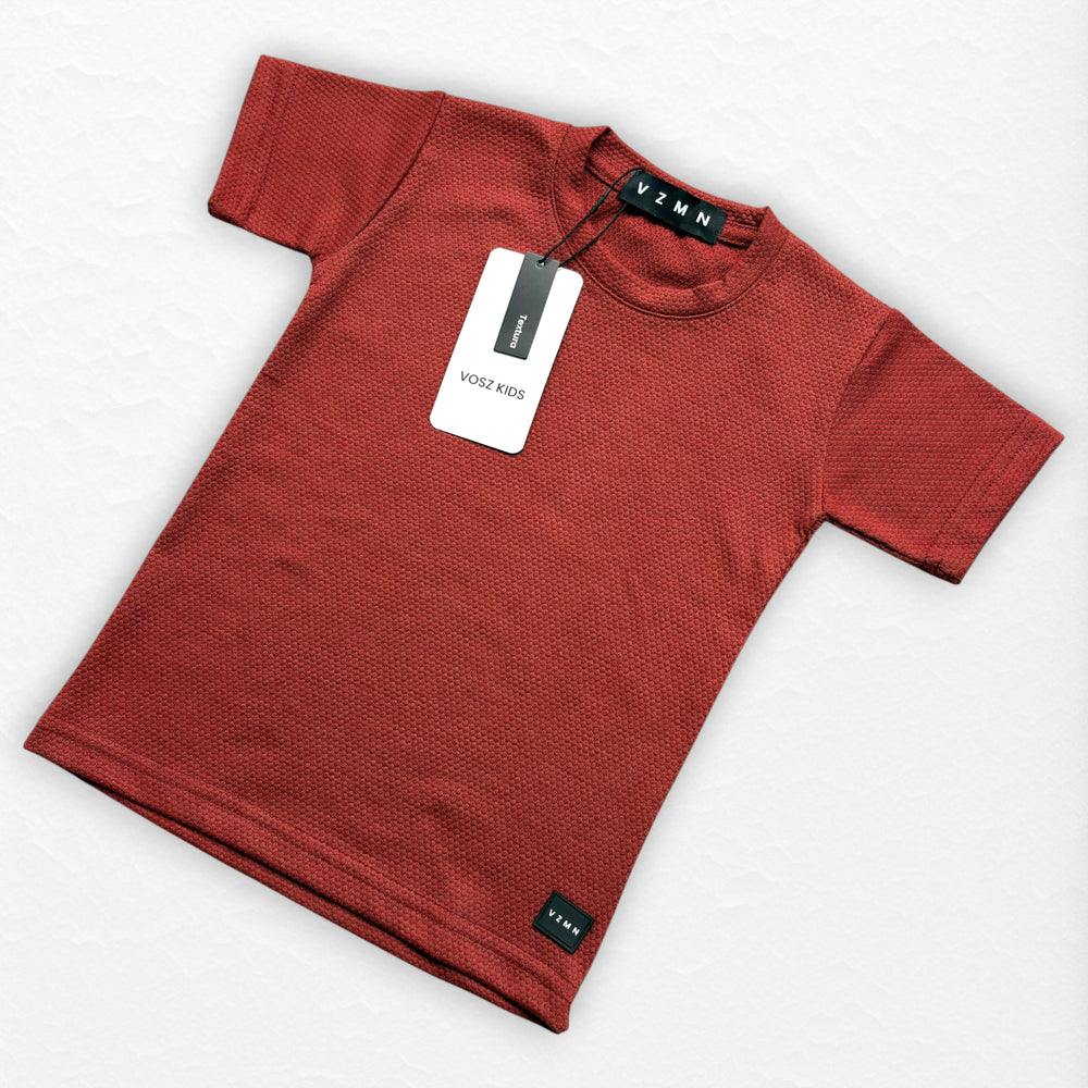 T-Shirt Text D Kid terracota