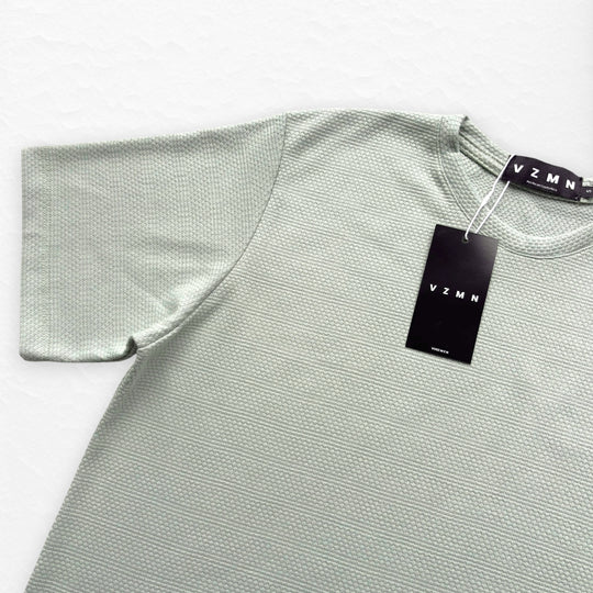 T-Shirt Over Text Ch verde Se