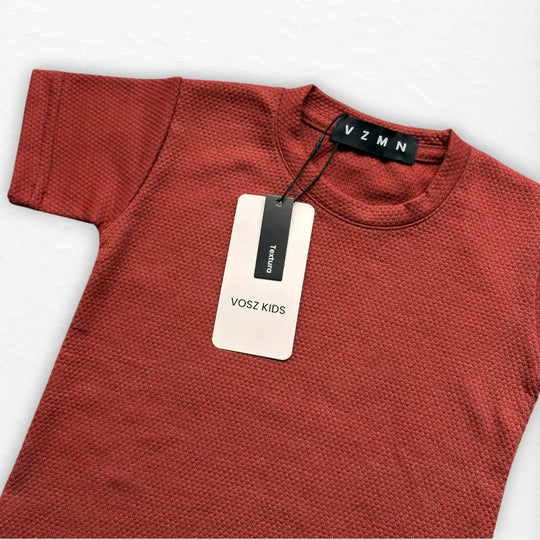 T-Shirt Text D Kid terracota