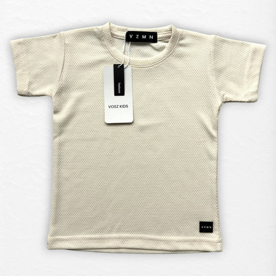 T-Shirt Text D Kid Crema