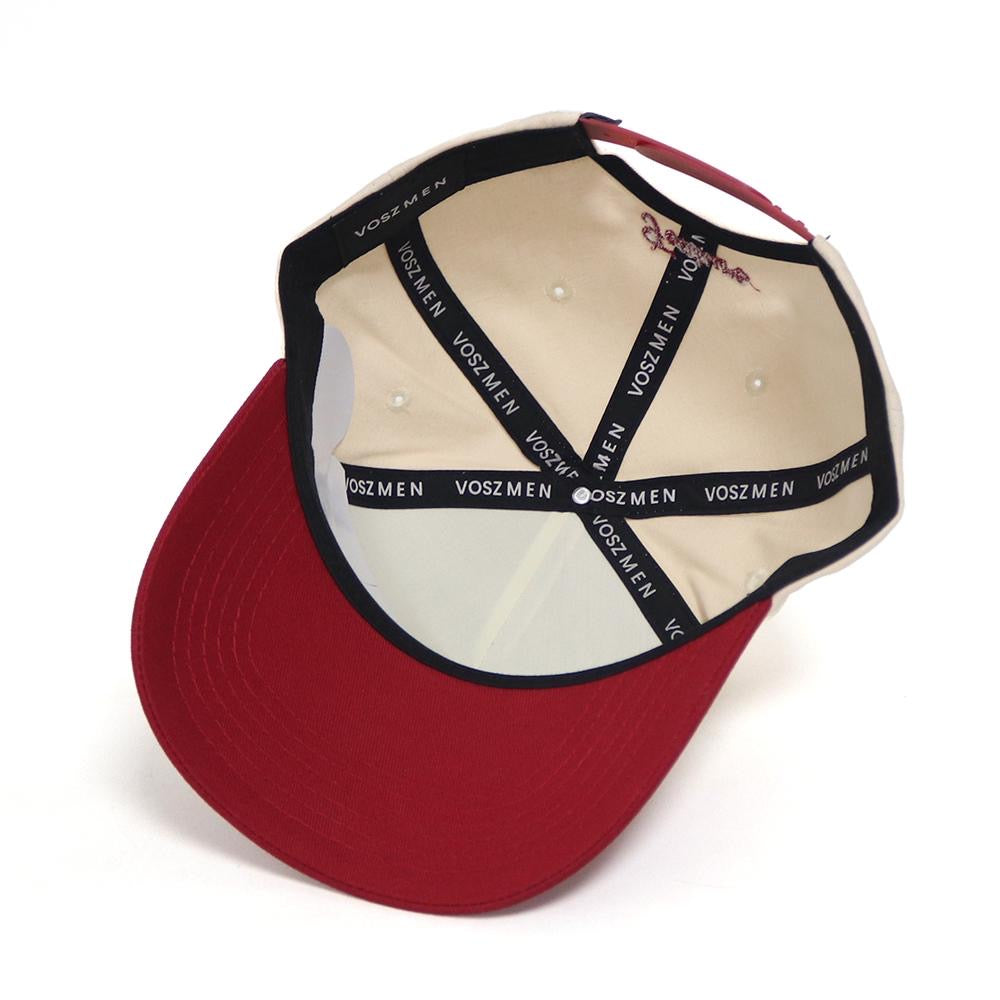 Gorra VZMN Crema Vino