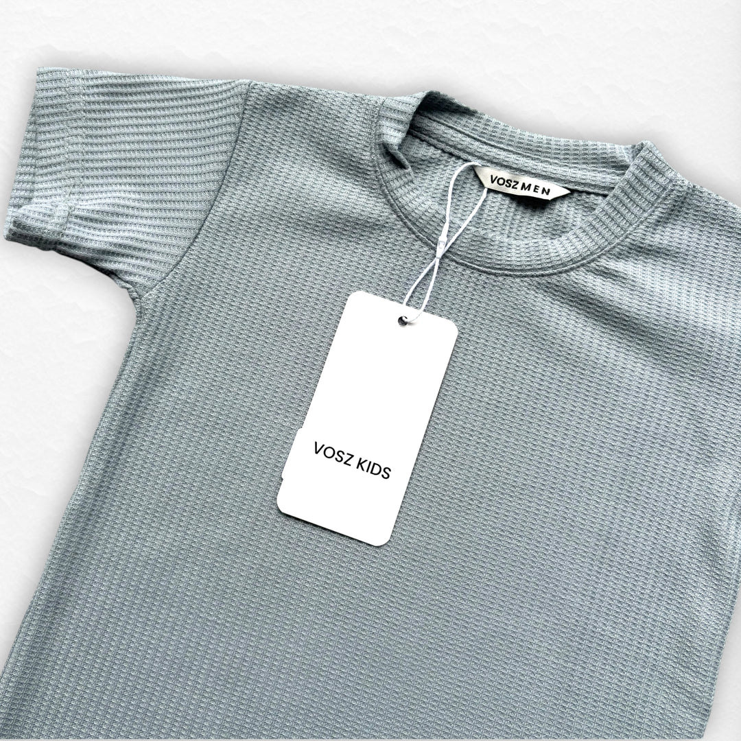 T-Shirt Text Q Kid Celeste Pastel