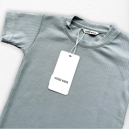 T-Shirt Text Q Kid Celeste Pastel