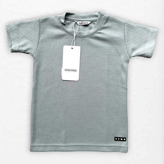 T-Shirt Text Q Kid Celeste Pastel