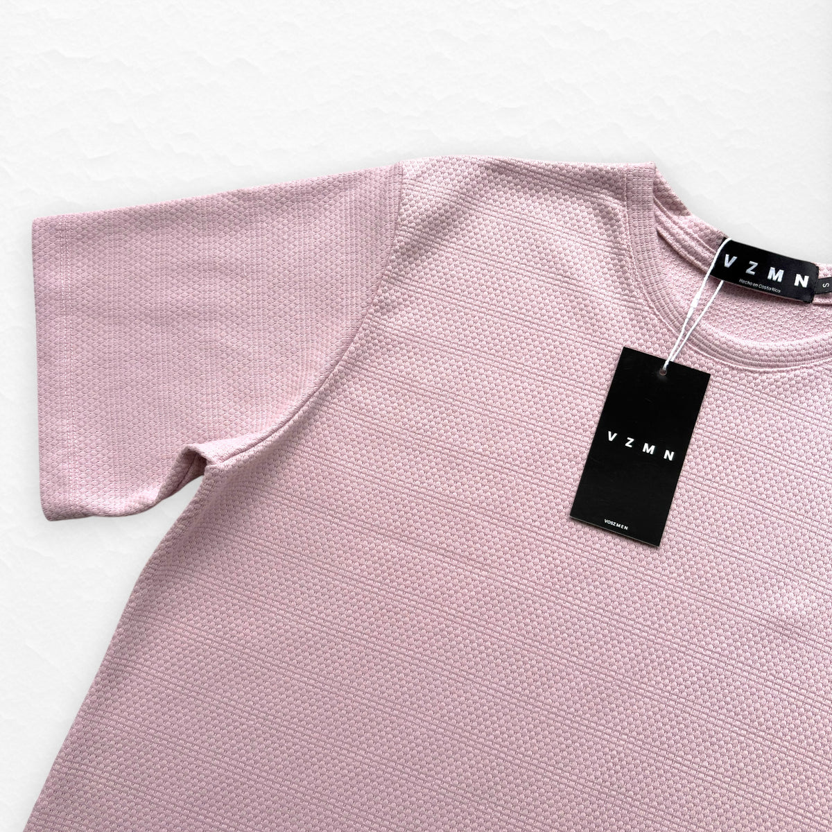 T-Shirt Over Text ch rosa