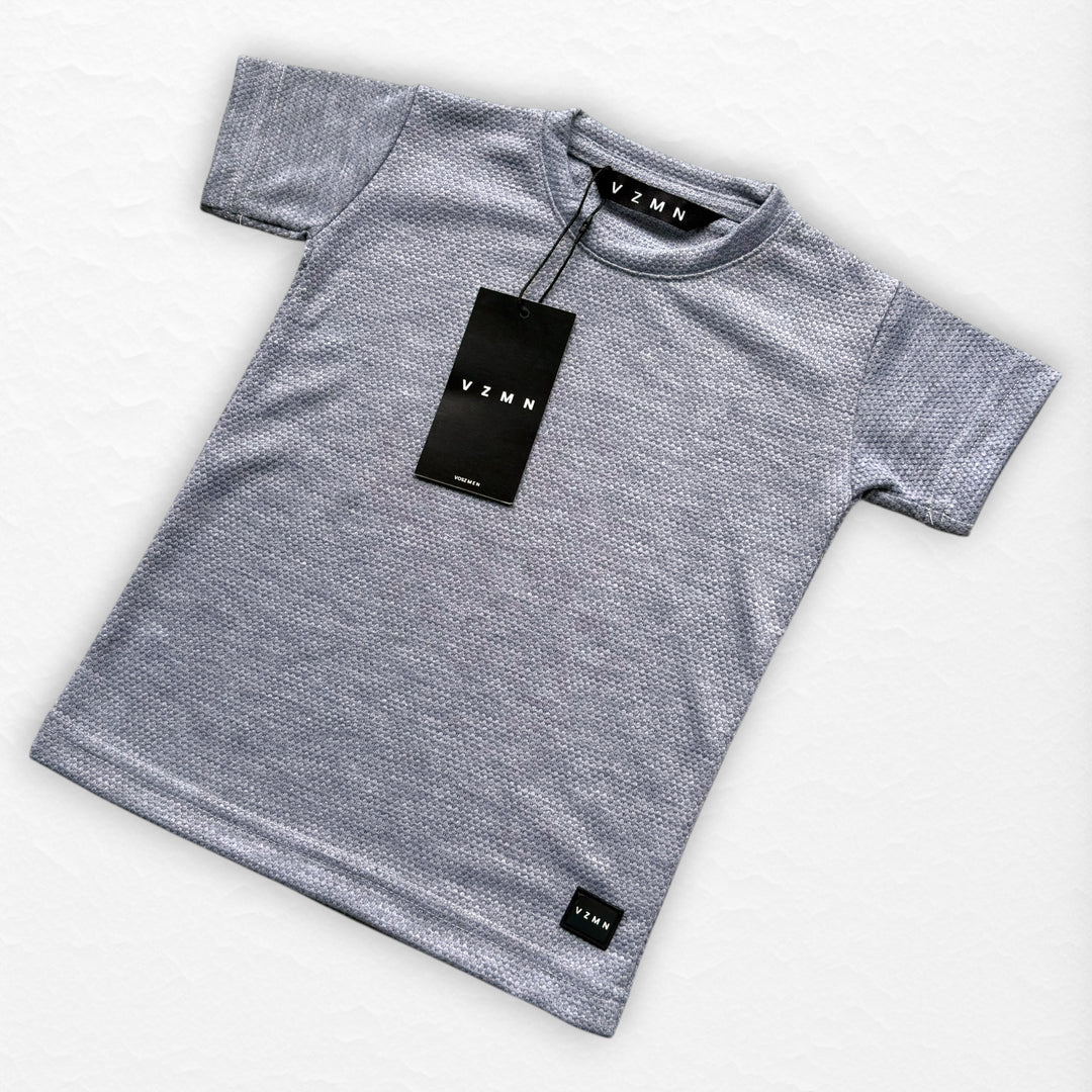 T-Shirt Text D Kid Gris