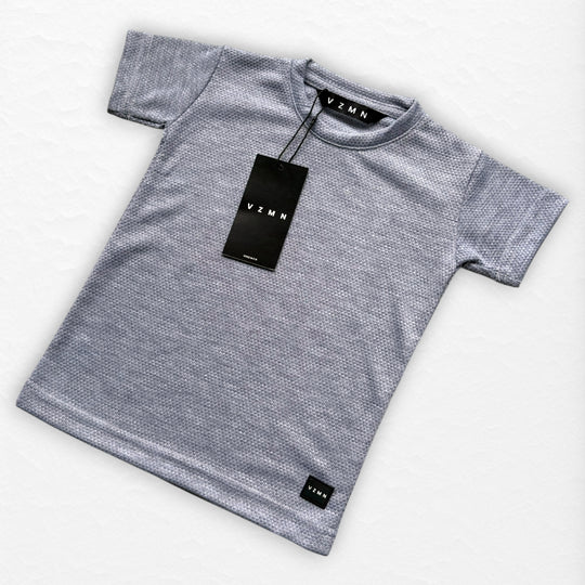 T-Shirt Text D Kid Gris