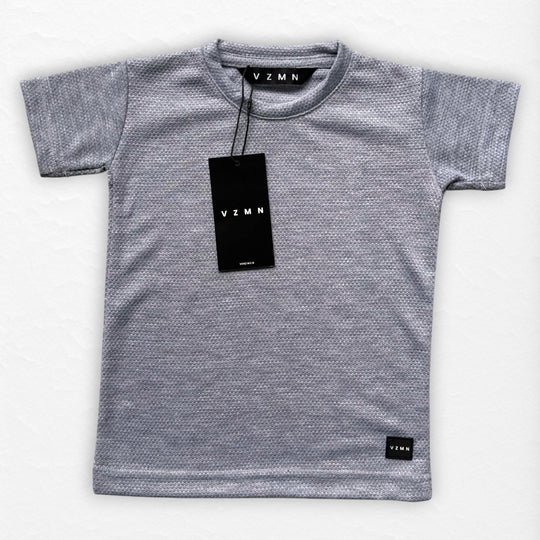 T-Shirt Text D Kid Gris