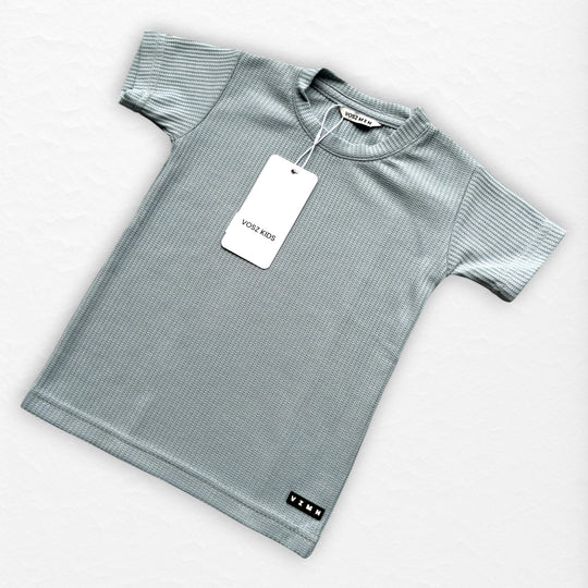 T-Shirt Text Q Kid Celeste Pastel