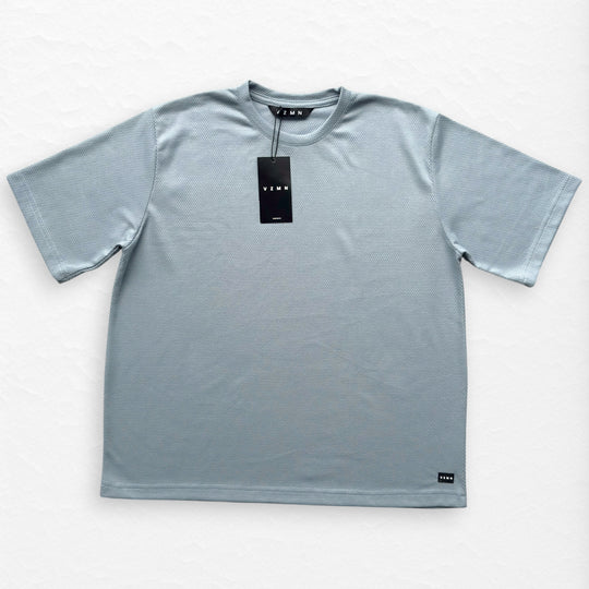 T-Shirt Over Text D gris