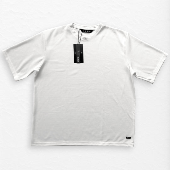T-Shirt Over Text F Blanco hueso