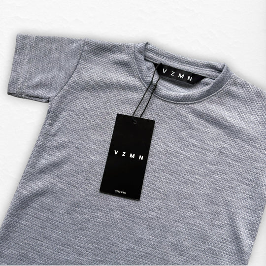 T-Shirt Text D Kid Gris