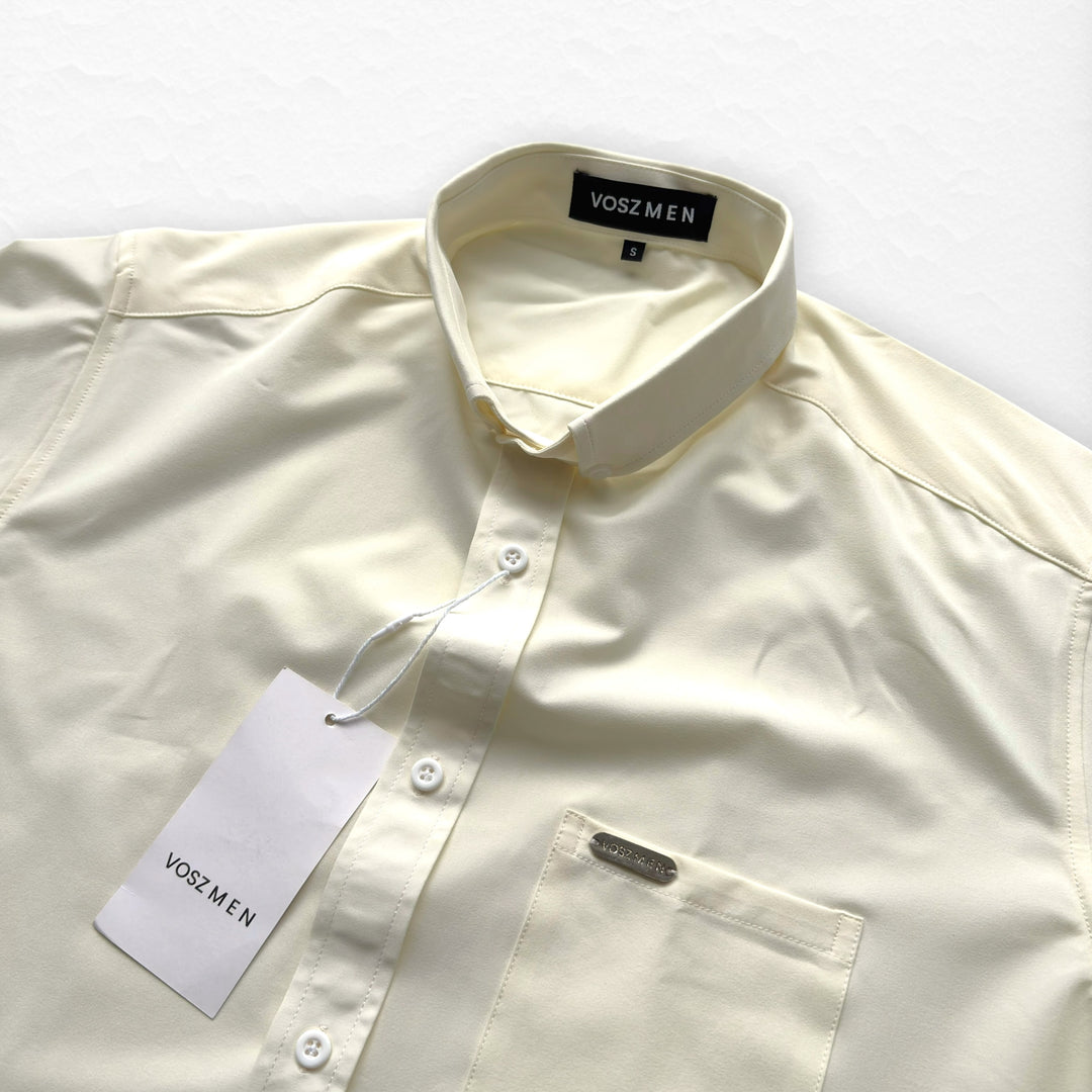 Camisa Button Triple Crema
