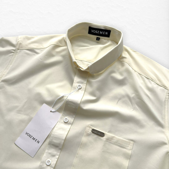 Camisa Button Triple Crema
