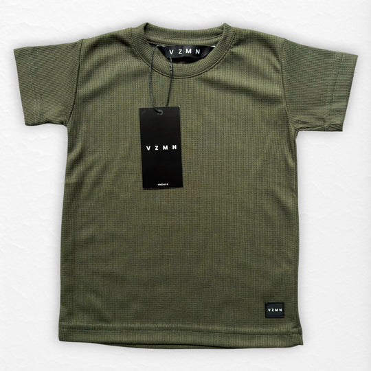 T-Shirt Text M Kid Verde Musgo