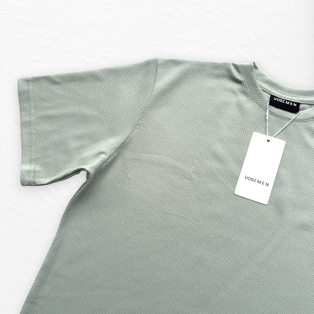T-Shirt Over Text D verde Se