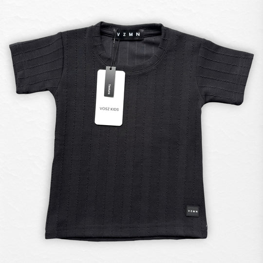 T-Shirt Text Kr Kid Negro