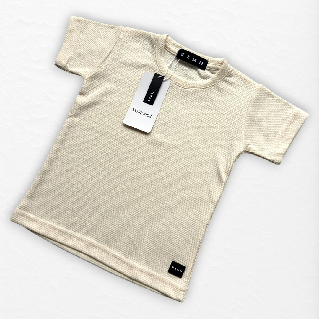 T-Shirt Text D Kid Crema