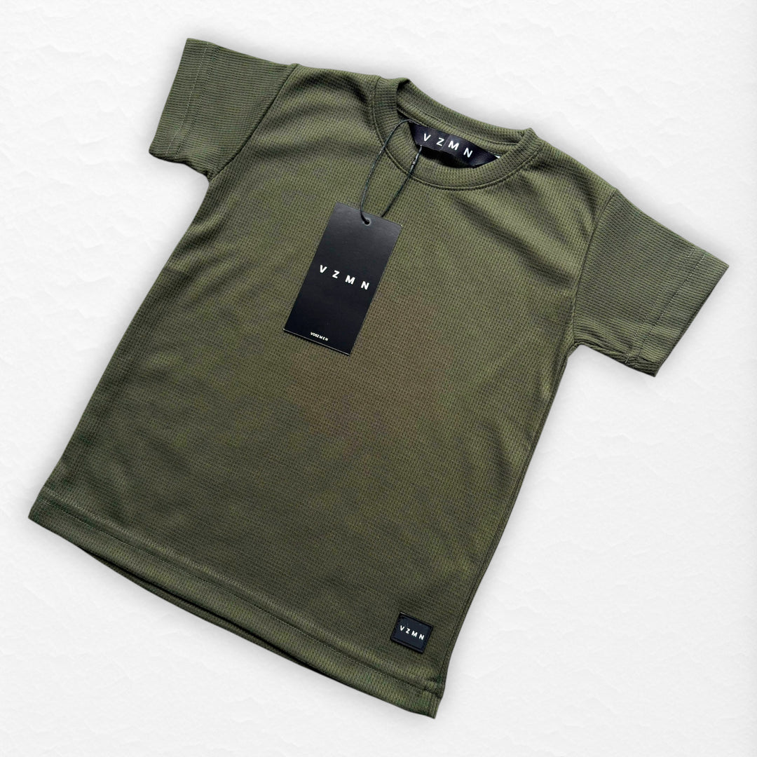 T-Shirt Text M Kid Verde Musgo