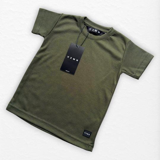 T-Shirt Text M Kid Verde Musgo