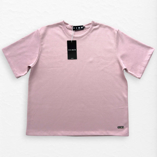T-Shirt Over Text ch rosa