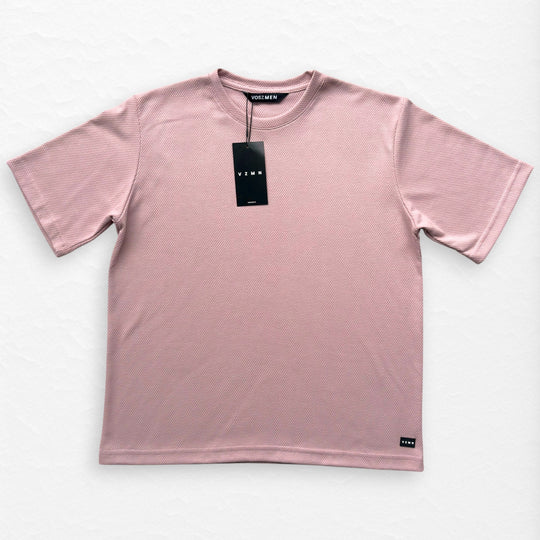 T-Shirt Over Text D palo rosa