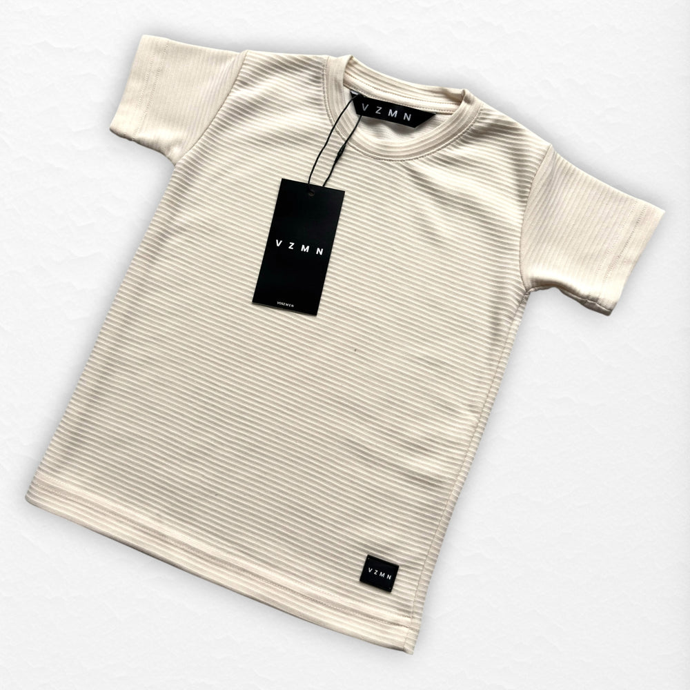 T-Shirt Text B Kid Crema