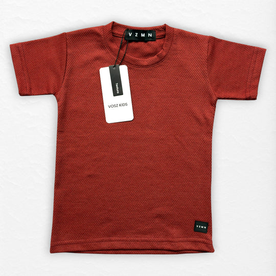 T-Shirt Text D Kid terracota