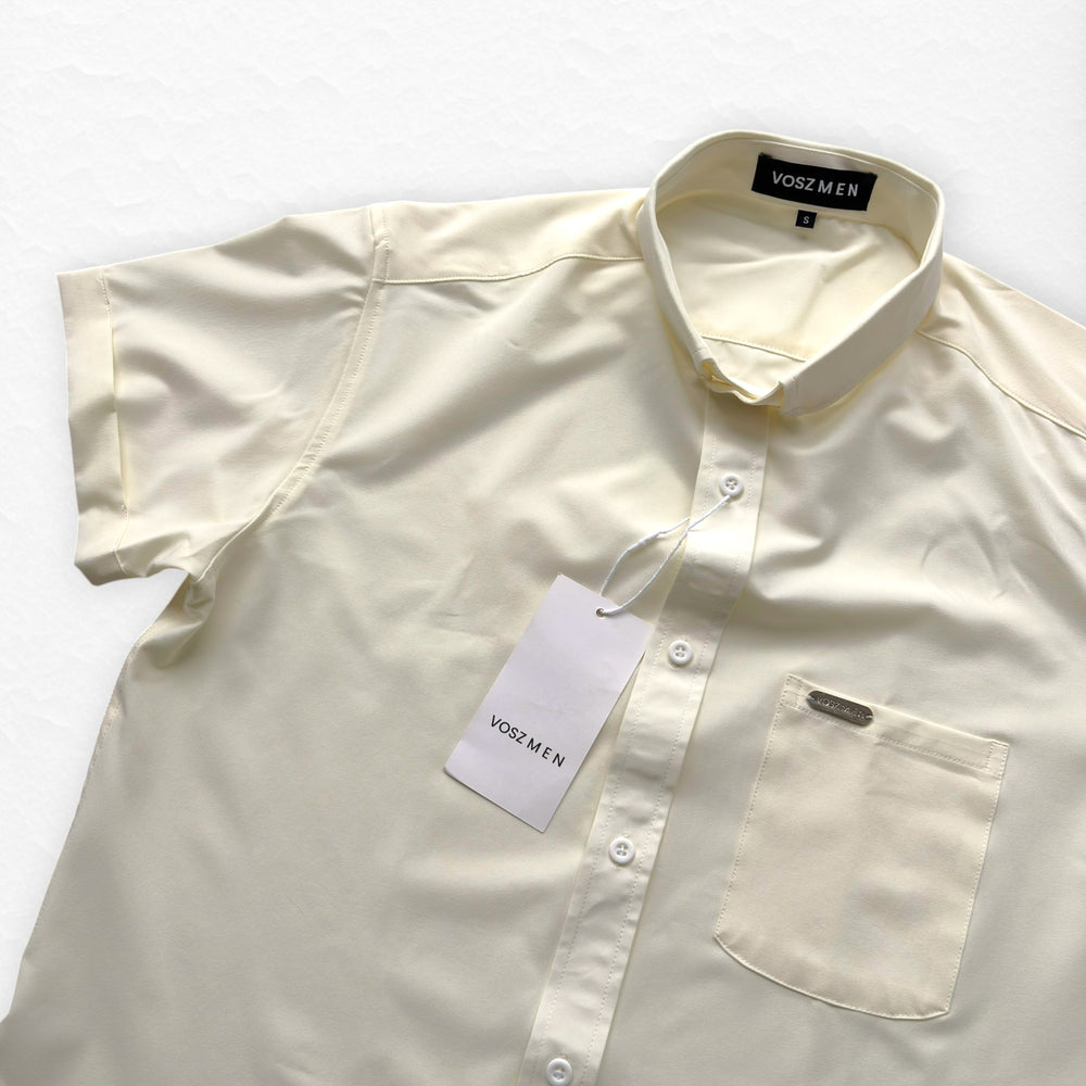 Camisa Button Triple Crema