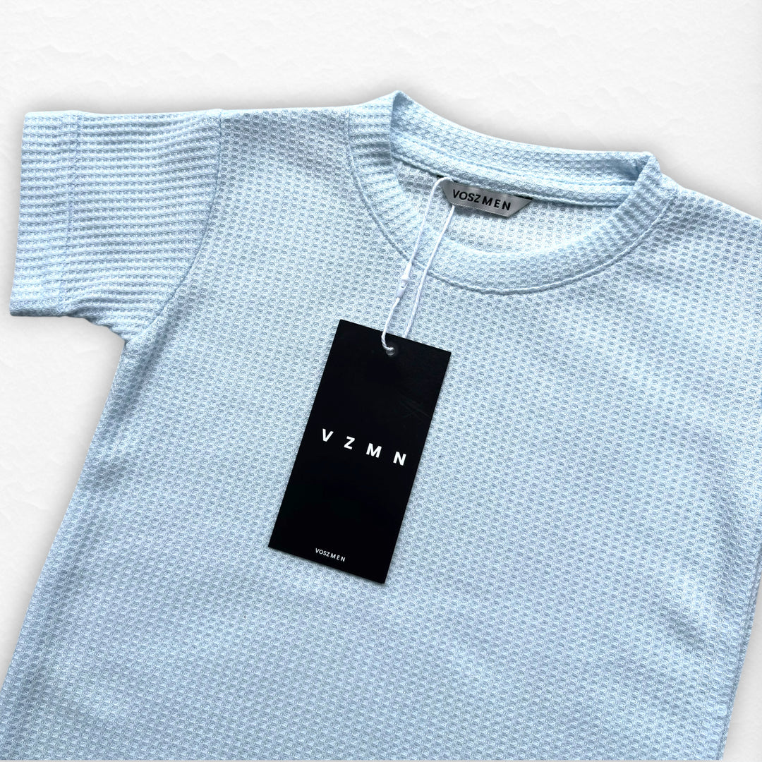 T-Shirt Text Q Kid Celeste claro