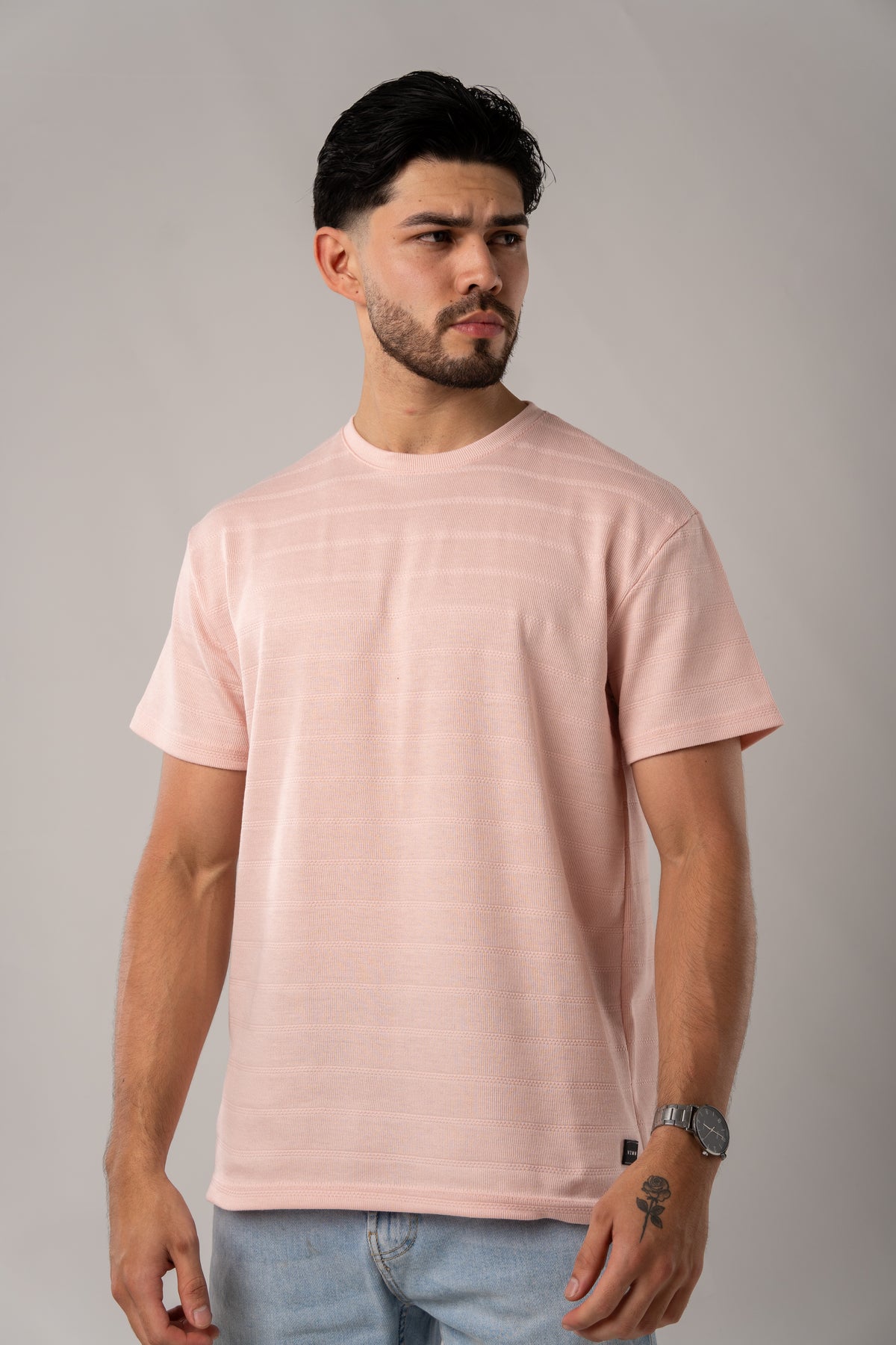 T-Shirt Text H Palo Rosa - Voszmen