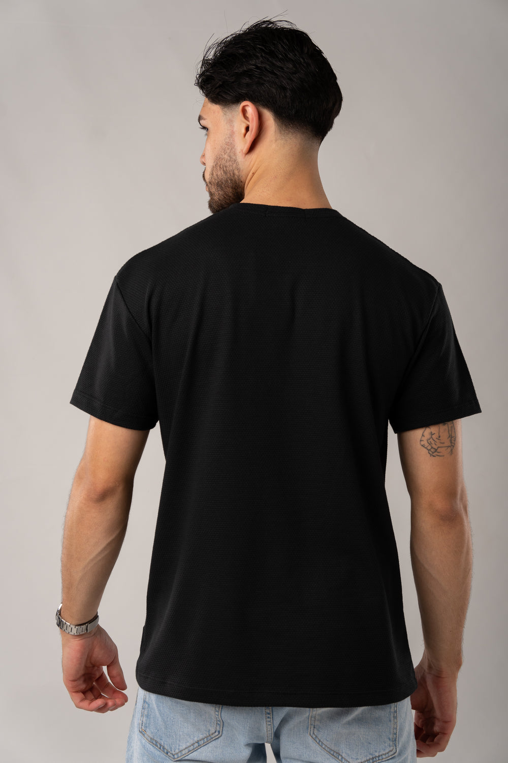 T-Shirt Text D Negro