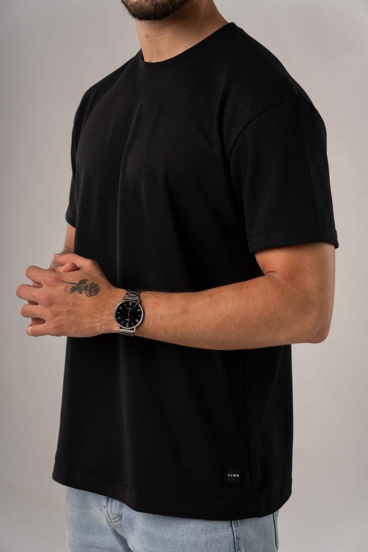 T-Shirt Text D Negro - Voszmen
