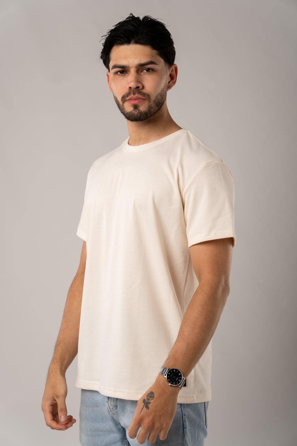 T-Shirt Text C Crema - Voszmen