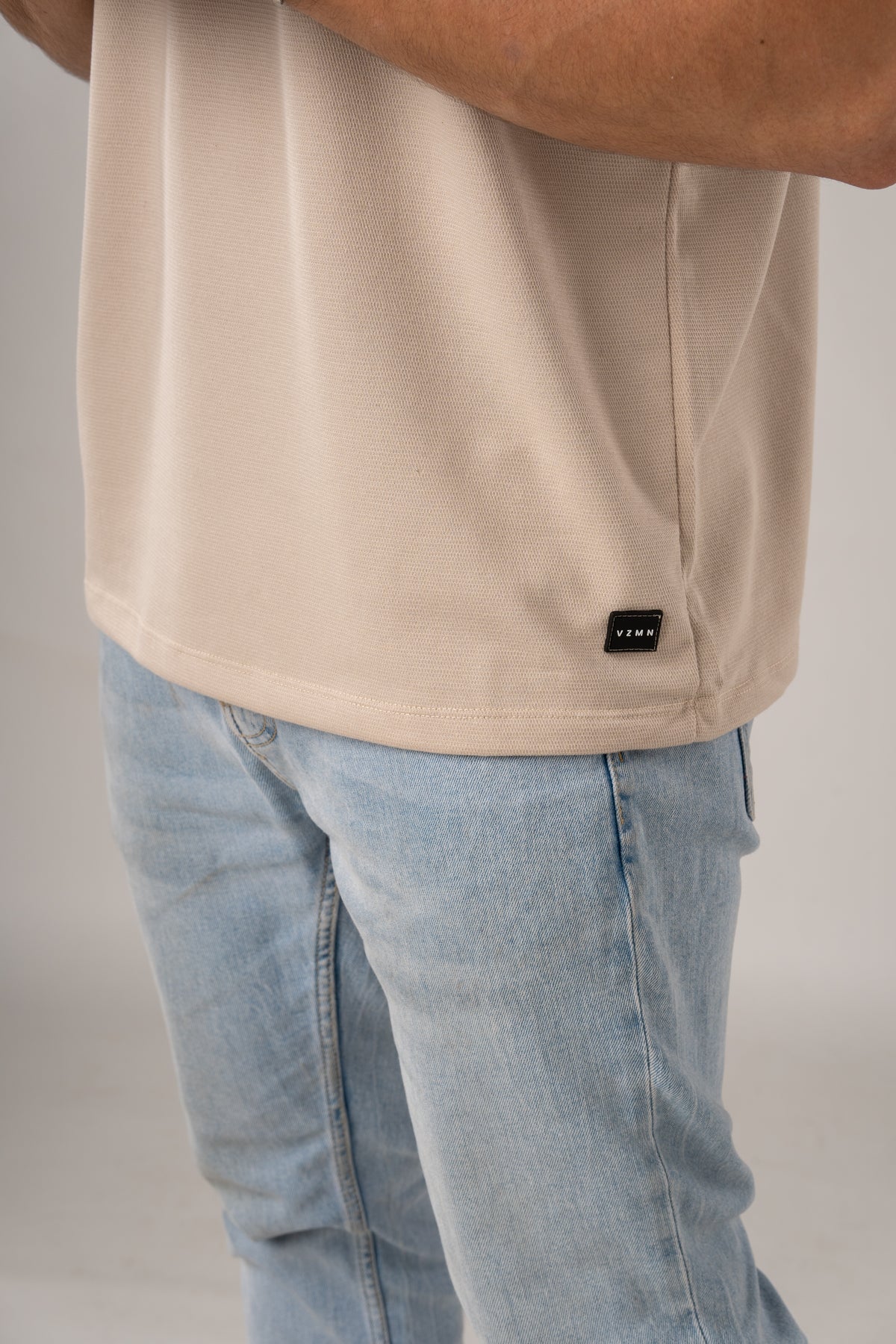 T-Shirt Text C Beige - Voszmen