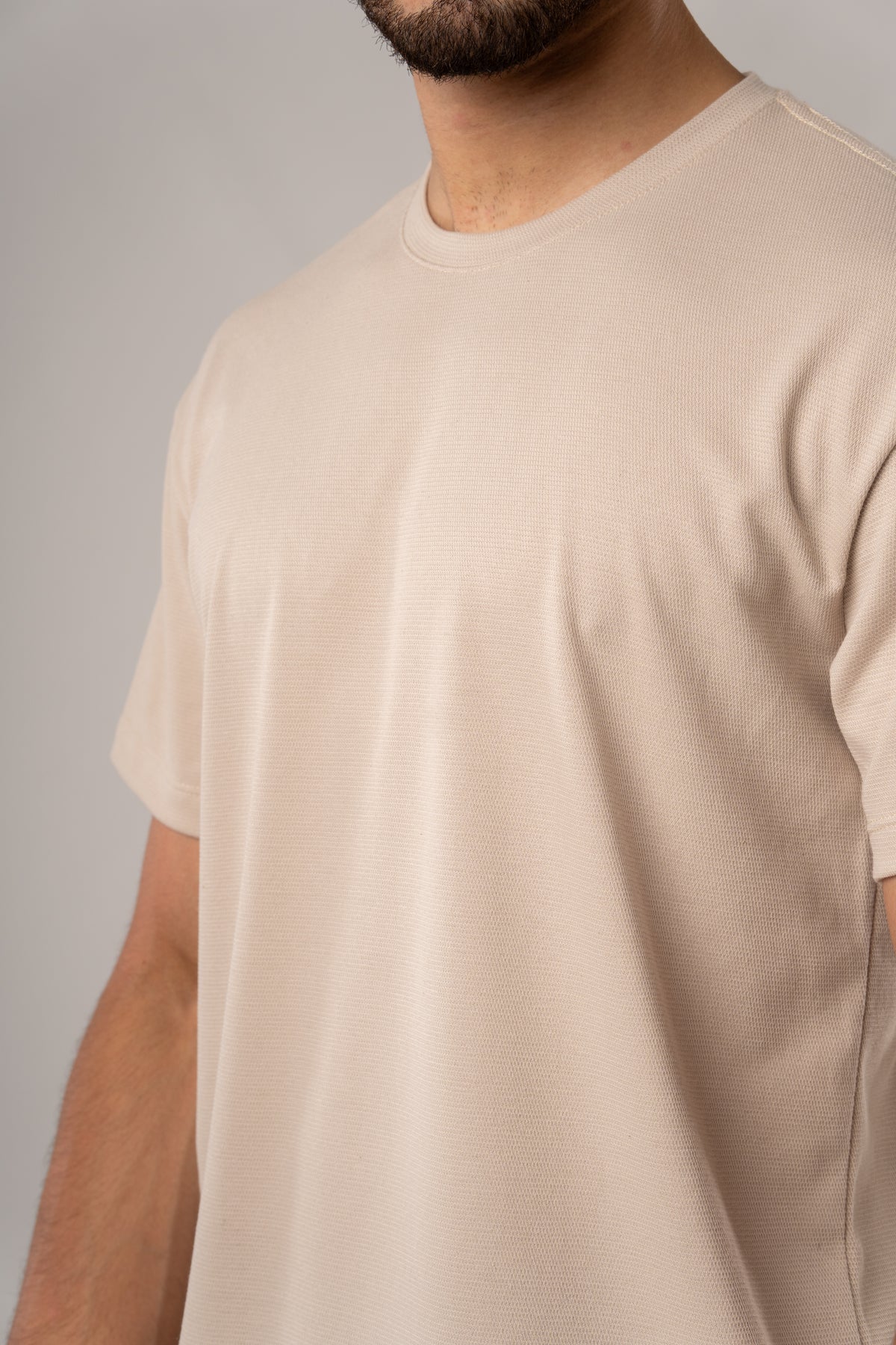 T-Shirt Text C Beige - Voszmen