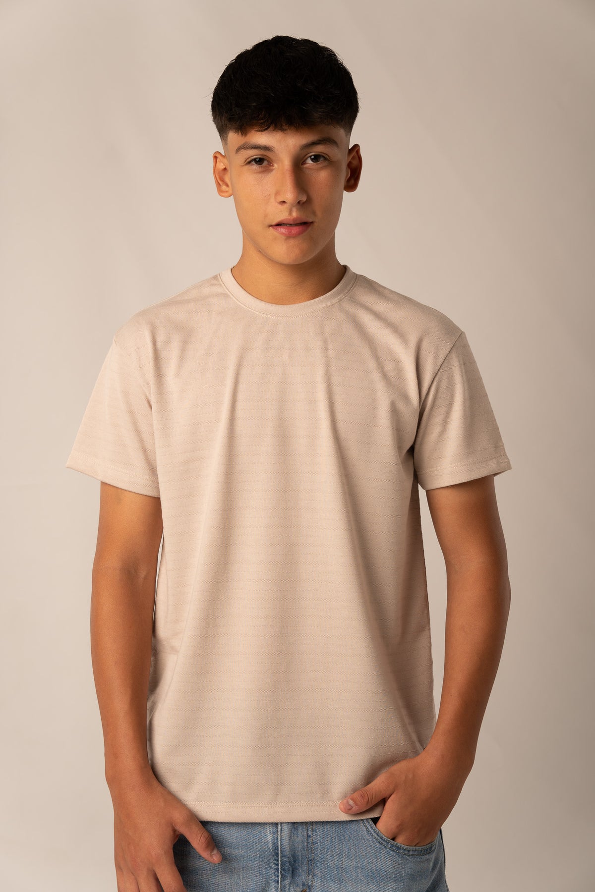 T-Shirt Text LC Beige - Voszmen